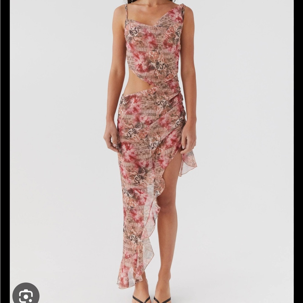 Sheer midi beach dress